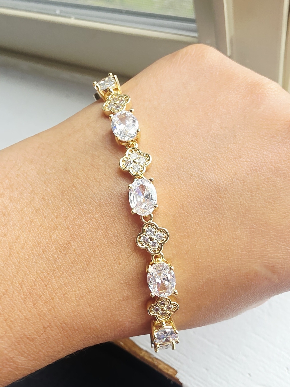 Hermosa Pulsera Para Mujer Oro Laminado 14k